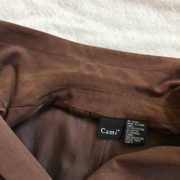 Cami 3/4 sleeve blazer, brown, size 8 - Picture 7 of 8